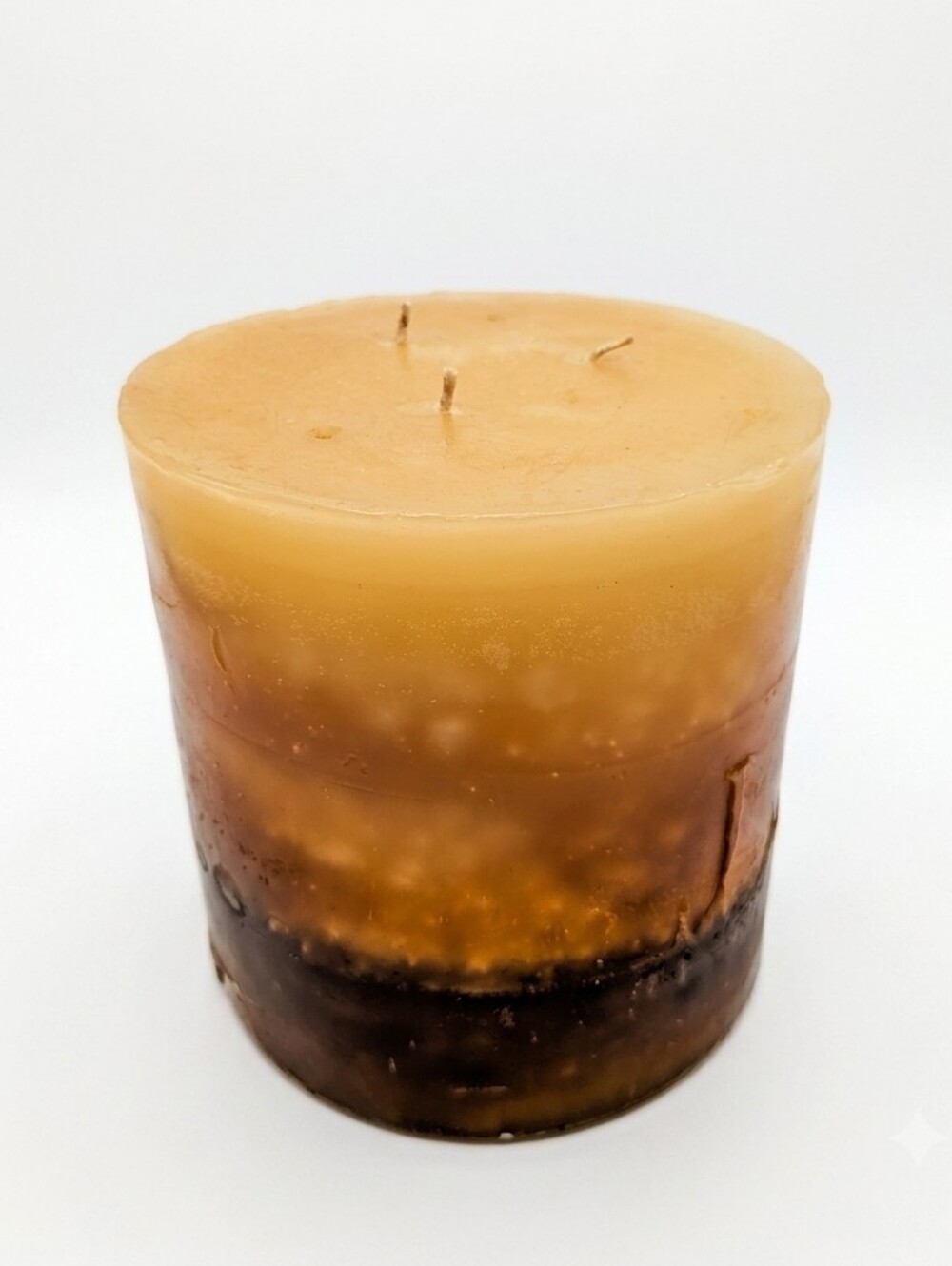 🕯️ Layered Ombre 3-Wick Pillar Candle (Vintage~Y2K) 🪔